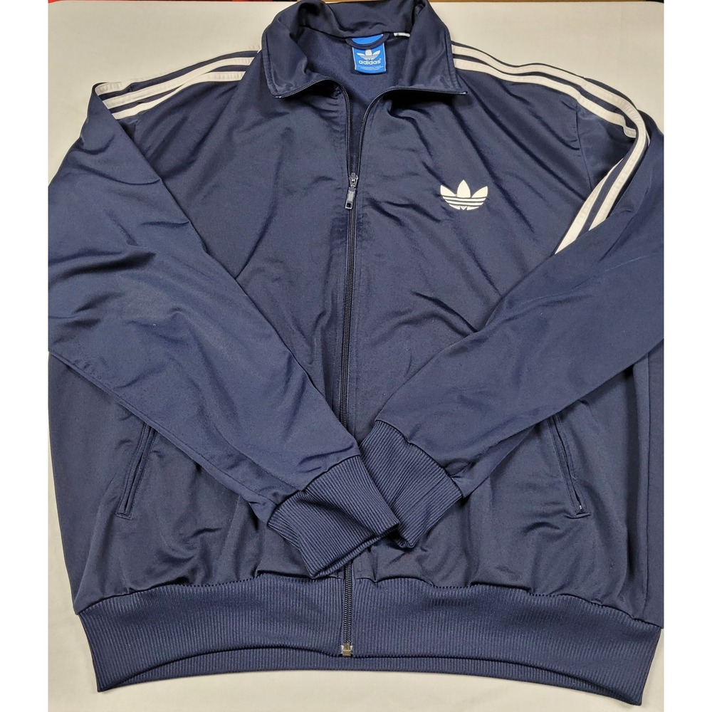 Adidas Originals Firebird Track Jacket Navy Blue Men's Size 3XL Full Zip